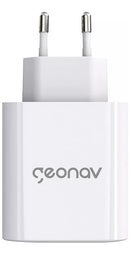 Carregador Universal Ultrarrápido Turbo 48w Gan 1 Porta Usb + 1 Porta Usb-c Geonav